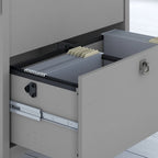 Classeur latéral à 2 tiroirs | Fini gris Cape Cod | Rangement pour bureau à domicile