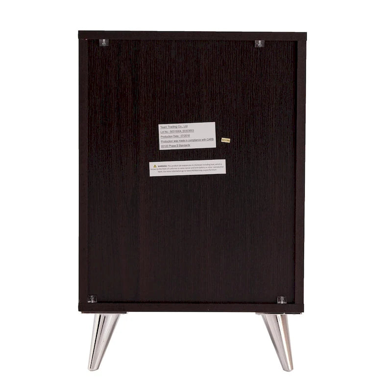Table de chevet de rangement Mid-century moderne