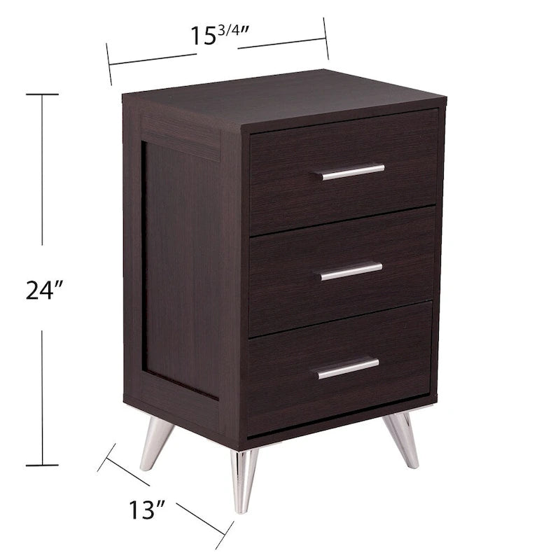 Table de chevet de rangement Mid-century moderne