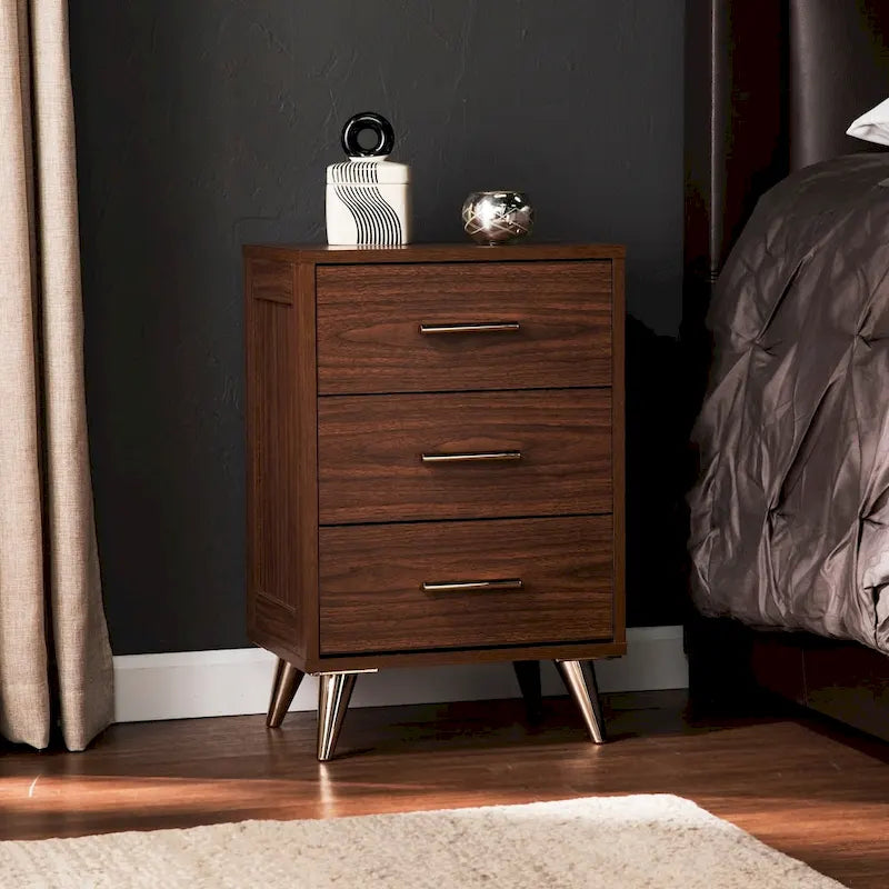 Table de chevet de rangement Mid-century moderne