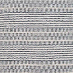 Pouf carré Skyla Farmhouse à rayures de 40 cm
