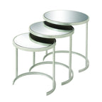 Tables d'appoint en métal noir et doré