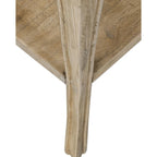 Table d'appoint en bois massif naturel non fini avec tiroir