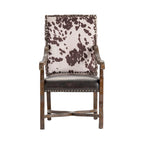 Fauteuil d'appoint en cuir reconstitué et similicuir de vache Mesquite Ranch - 30 x 24 x 42