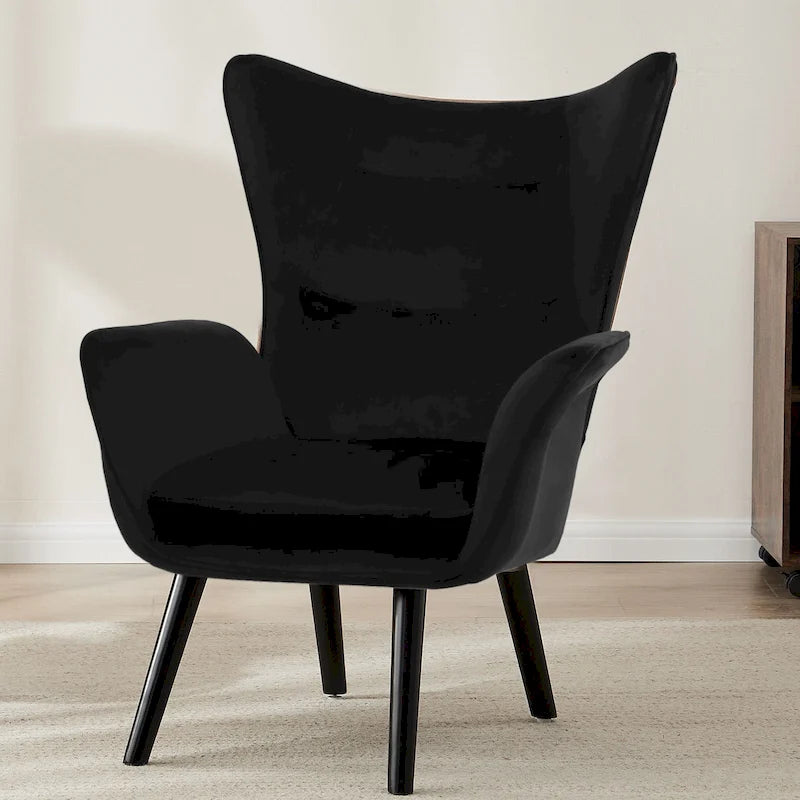 Fauteuil club capitonné, chaise d'appoint de loisirs, individuel - 103 H x 72 L x 84 P cm
