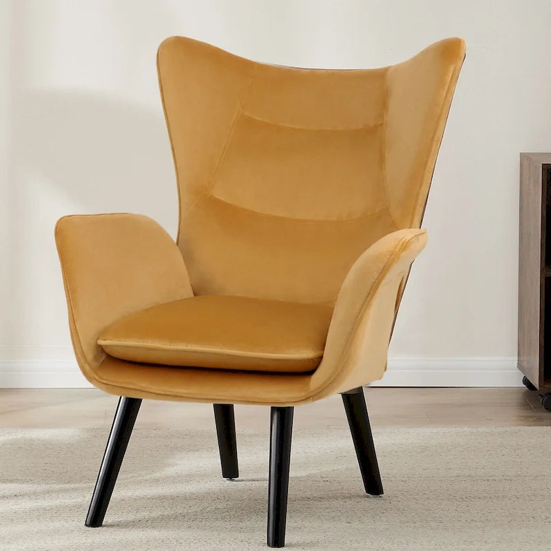 Fauteuil club capitonné, chaise d'appoint de loisirs, individuel - 103 H x 72 L x 84 P cm