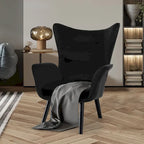 Fauteuil club capitonné, chaise d'appoint de loisirs, individuel - 103 H x 72 L x 84 P cm