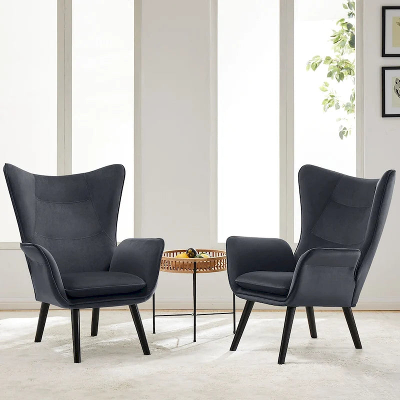 Fauteuil club capitonné, chaise d'appoint de loisirs, individuel - 103 H x 72 L x 84 P cm
