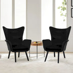 Fauteuil club capitonné, chaise d'appoint de loisirs, individuel - 103 H x 72 L x 84 P cm