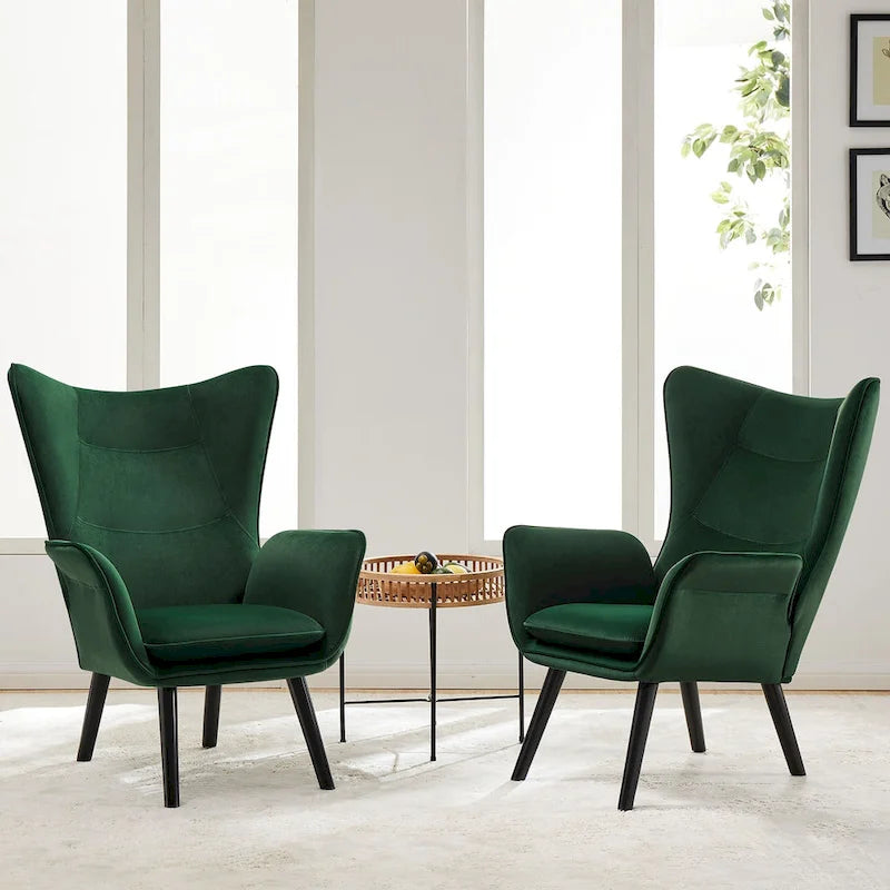 Fauteuil club capitonné, chaise d'appoint de loisirs, individuel - 103 H x 72 L x 84 P cm