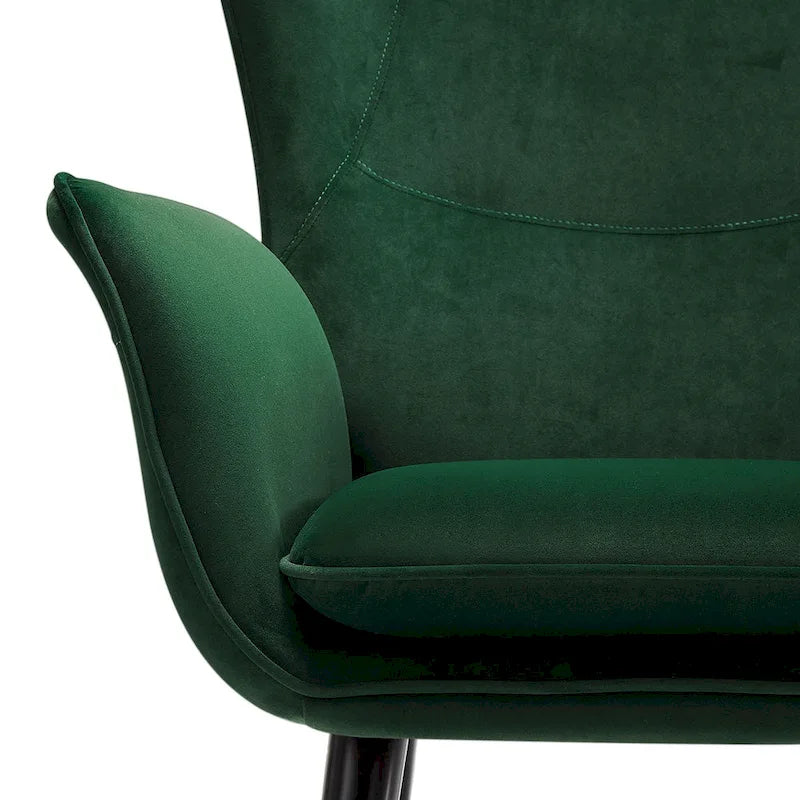 Fauteuil club capitonné, chaise d'appoint de loisirs, individuel - 103 H x 72 L x 84 P cm
