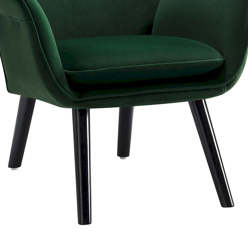Fauteuil club capitonné, chaise d'appoint de loisirs, individuel - 103 H x 72 L x 84 P cm