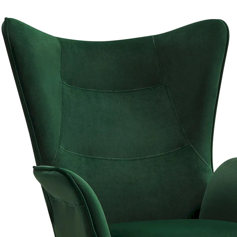 Fauteuil club capitonné, chaise d'appoint de loisirs, individuel - 103 H x 72 L x 84 P cm