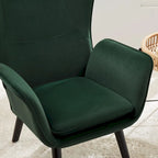 Fauteuil club capitonné, chaise d'appoint de loisirs, individuel - 103 H x 72 L x 84 P cm