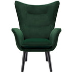 Fauteuil club capitonné, chaise d'appoint de loisirs, individuel - 103 H x 72 L x 84 P cm