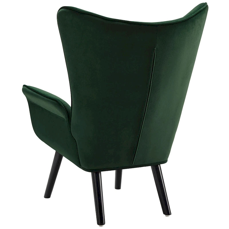 Fauteuil club capitonné, chaise d'appoint de loisirs, individuel - 103 H x 72 L x 84 P cm