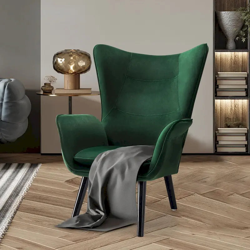 Fauteuil club capitonné, chaise d'appoint de loisirs, individuel - 103 H x 72 L x 84 P cm
