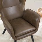 Fauteuil club capitonné, chaise d'appoint de loisirs, individuel - 103 H x 72 L x 84 P cm