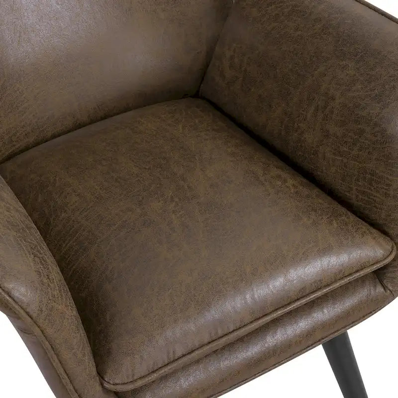 Fauteuil club capitonné, chaise d'appoint de loisirs, individuel - 103 H x 72 L x 84 P cm