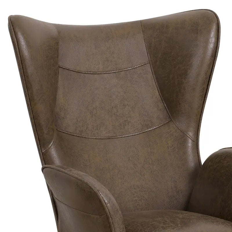 Fauteuil club capitonné, chaise d'appoint de loisirs, individuel - 103 H x 72 L x 84 P cm