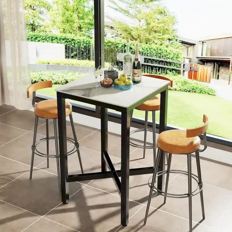 Table à manger de hauteur bar 41,4 - 27,55x27,55x41,4 pouces