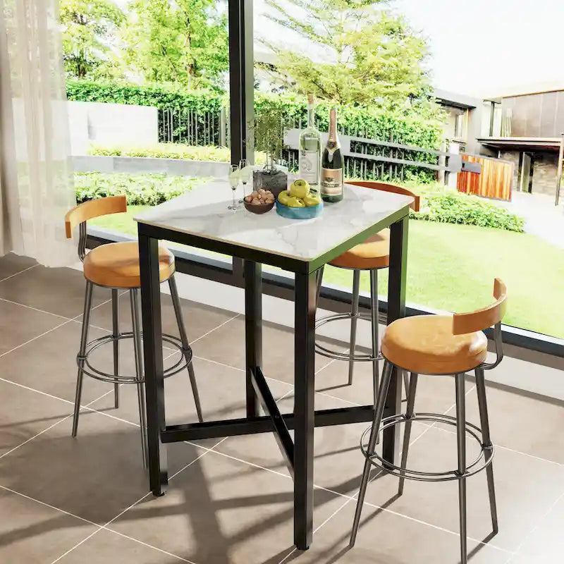 Table à manger de hauteur bar 41,4 - 27,55x27,55x41,4 pouces