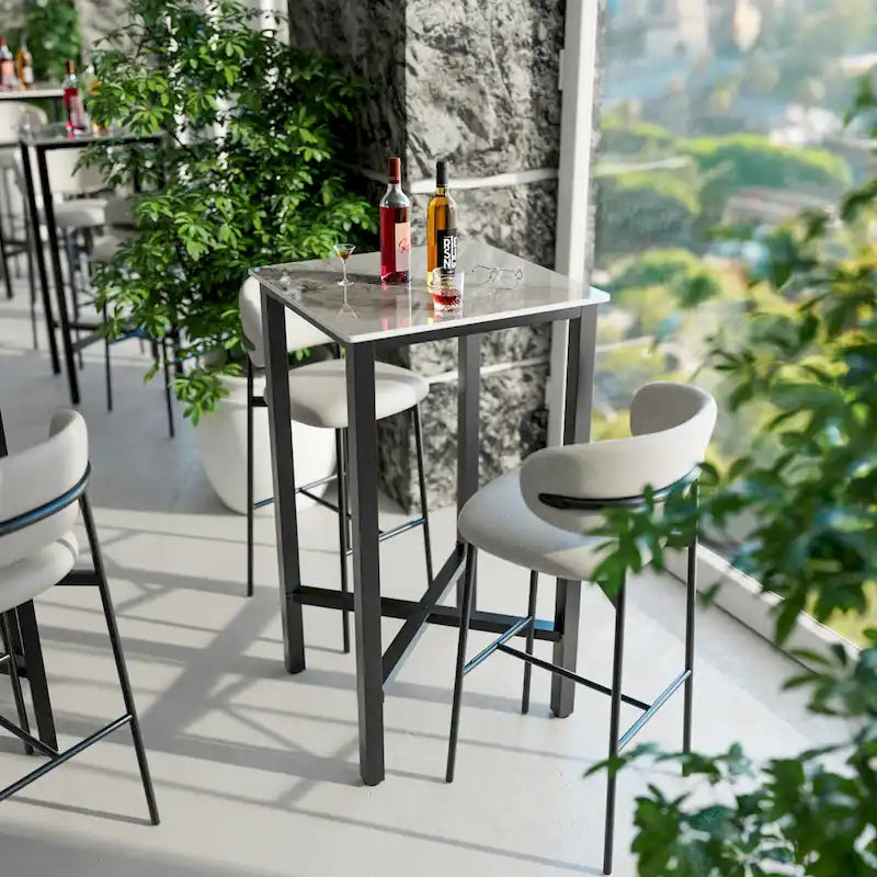 Table à manger de hauteur bar 41,4 - 27,55x27,55x41,4 pouces