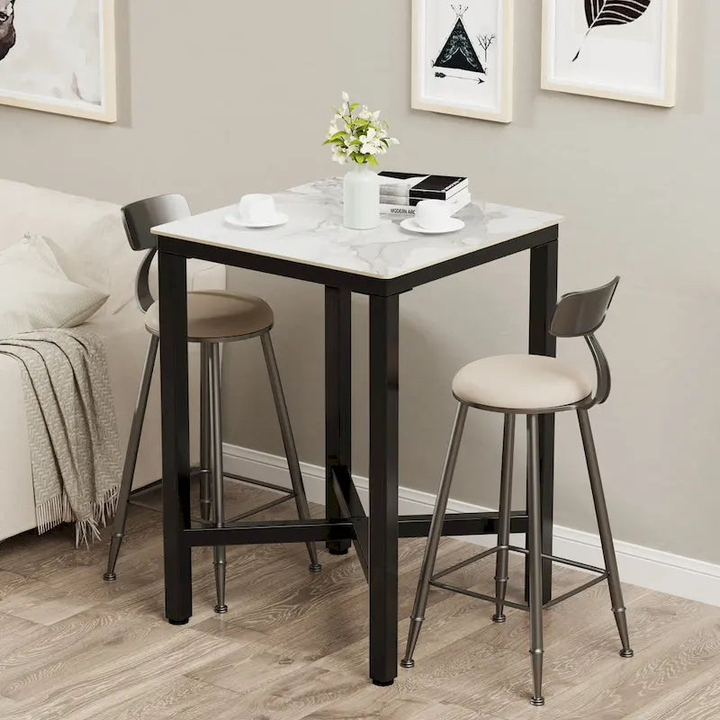 Table à manger de hauteur bar 41,4 - 27,55x27,55x41,4 pouces