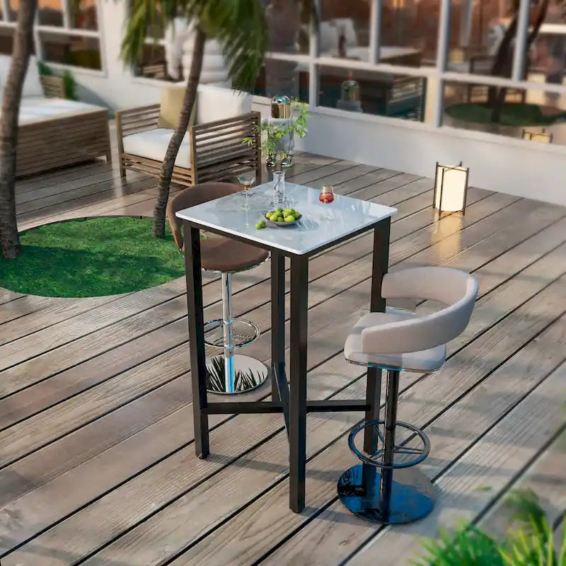 Table à manger de hauteur bar 41,4 - 27,55x27,55x41,4 pouces