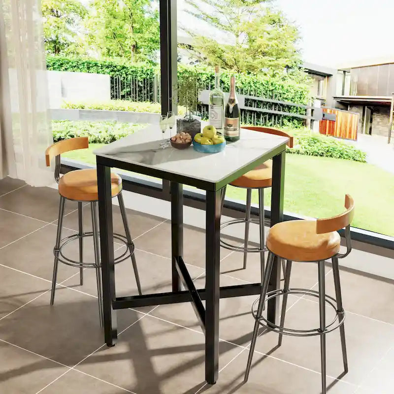 Table à manger de hauteur bar 41,4 - 27,55x27,55x41,4 pouces
