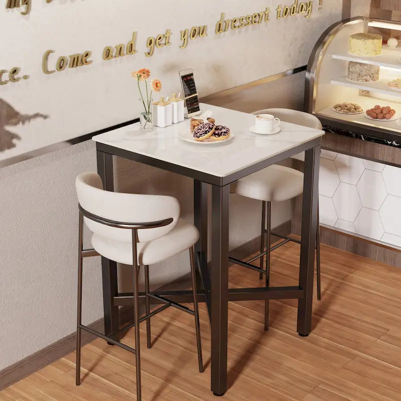 Table à manger de hauteur bar 41,4 - 27,55x27,55x41,4 pouces