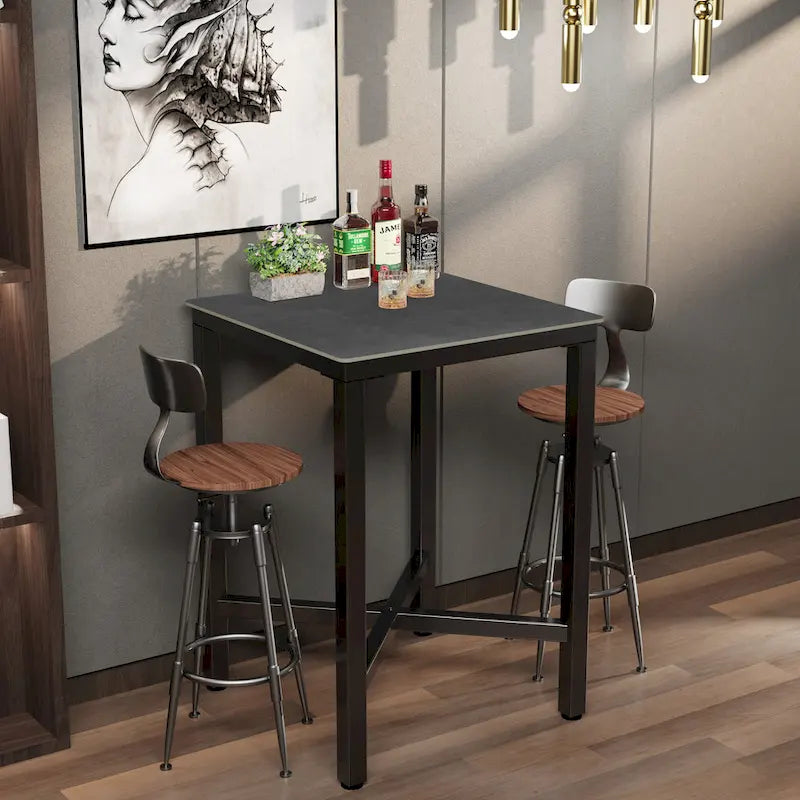 Table à manger de hauteur bar 41,4 - 27,55x27,55x41,4 pouces