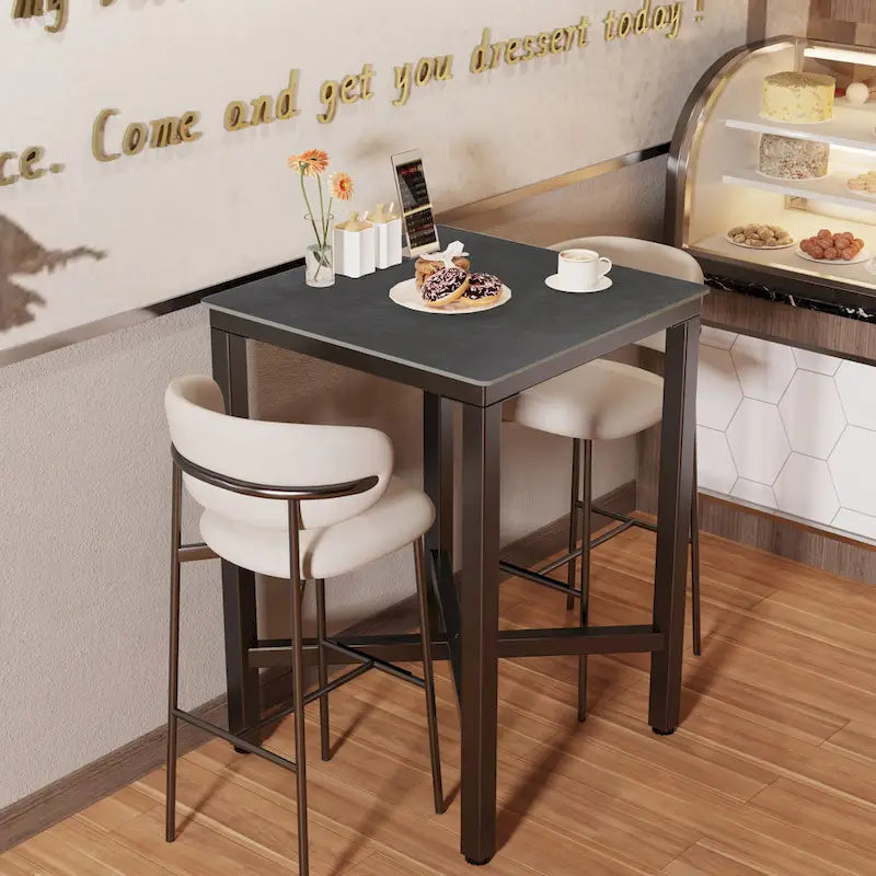 Table à manger de hauteur bar 41,4 - 27,55x27,55x41,4 pouces