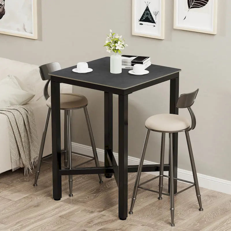 Table à manger de hauteur bar 41,4 - 27,55x27,55x41,4 pouces