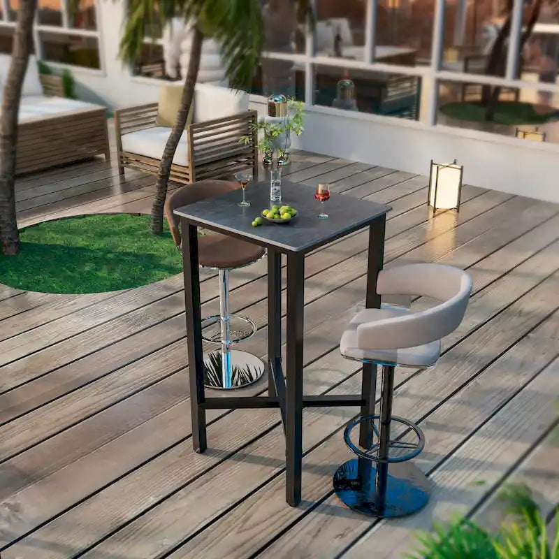 Table à manger de hauteur bar 41,4 - 27,55x27,55x41,4 pouces