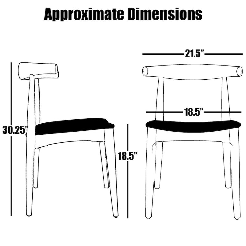 Chaise de salle à manger en bois massif et cuir PU avec coussin, accoudoirs, pour cuisine, siège rembourré, chambre, hôtel, restaurant, travail