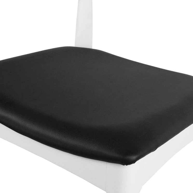 Chaise de salle à manger en bois massif et cuir PU avec coussin, accoudoirs, pour cuisine, siège rembourré, chambre, hôtel, restaurant, travail