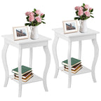 Tables d'appoint Accent avec étagère - 16 x 16 x 24 (L x l x H)