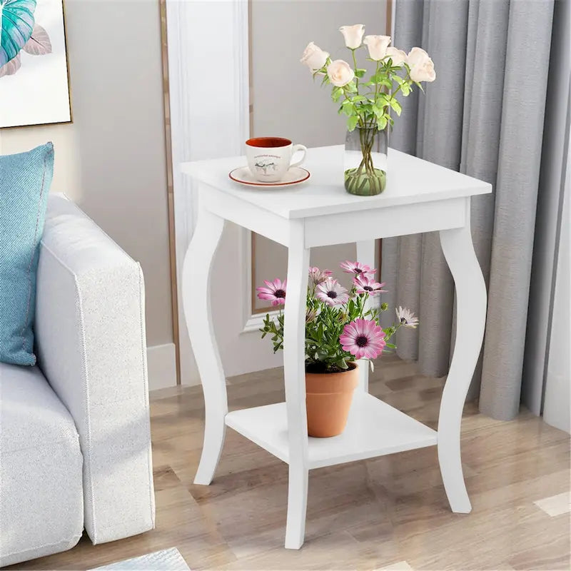 Tables d'appoint Accent avec étagère - 16 x 16 x 24 (L x l x H)