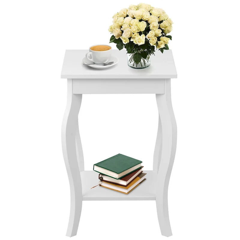 Tables d'appoint Accent avec étagère - 16 x 16 x 24 (L x l x H)