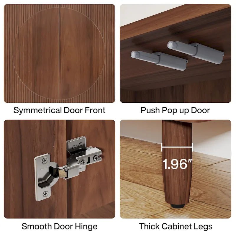 Bahut moderne de 150 cm avec portes