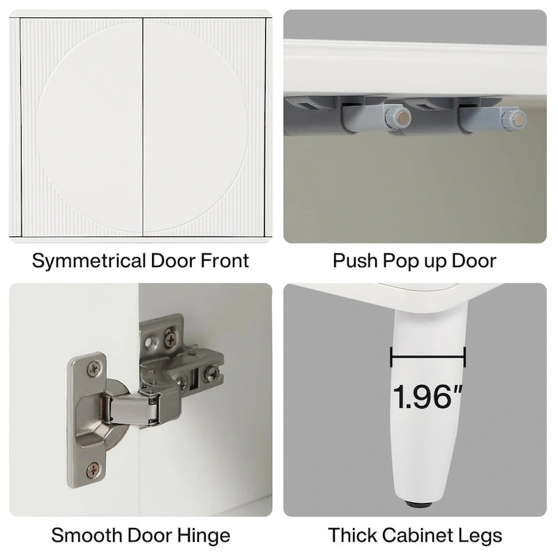 Bahut moderne de 150 cm avec portes