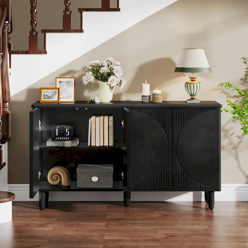 Bahut moderne de 150 cm avec portes