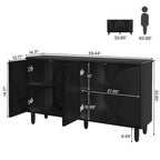 Bahut moderne de 150 cm avec portes