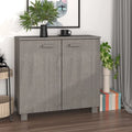 Bahut-Buffet pour Salon Cuisine HAMAR Bois Massif Pin - 85x35x80