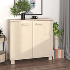 vidaXL Sideboard Buffet Cabinet for Living Room Kitchen HAMAR Solid Wood Pine - 33.5x13.8x31.5