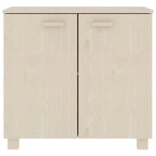 Bahut-Buffet pour Salon Cuisine HAMAR Bois Massif Pin - 85x35x80