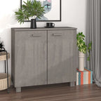 Bahut-Buffet pour Salon Cuisine HAMAR Bois Massif Pin - 85x35x80