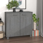 Bahut-Buffet pour Salon Cuisine HAMAR Bois Massif Pin - 85x35x80