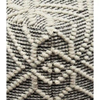 Pouf repose-pieds artisanal en laine et coton pour le salon, la chambre et la salle familiale (40x40x40)